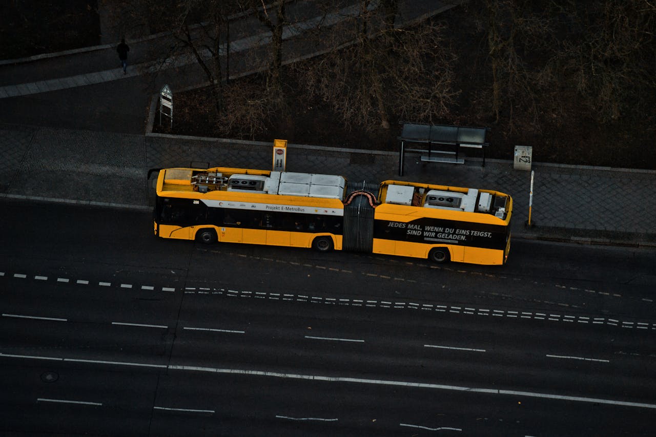 Free stock photo of bus, yellow bus
